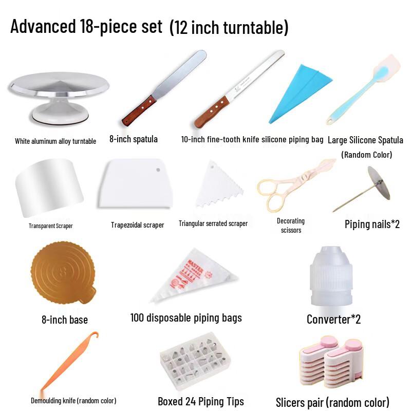 

Zhaoran Cake Decorating Turntable Set