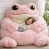 Plüsch-Umschlag-Schlafsack für Erwachsene Katze Frosch Hai Schlange Kaninchen Schlummerbeutel Zuhause Reise Kaltes Wetter Männer Frauen Plüschtier Nickerchenmatte