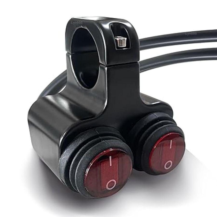 Handlebar Switch ATV Handlebar Light Switch 1 Style B-RED 1 Piece