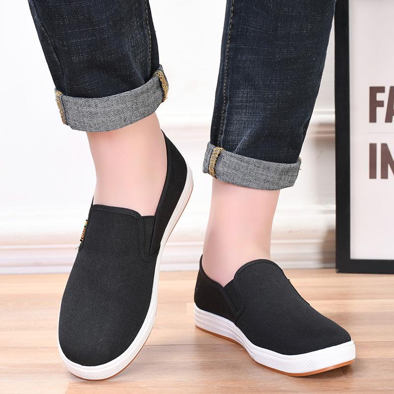Men's Old Beijing Cloth Shoes - Breathable Mesh, Odor-Proof, Non-Slip, Soft Sole, Wear-Resistant Summer Casual Footwear.