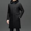 Men High End Long Thicken Winter Brand Casual Fashion Hooded Parka Jacket Heavy Windbreaker Outdoor Windproof Coats Outerwear