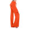 Fashion Women's Color Self Cultivation Elastic Band Pockets Pants