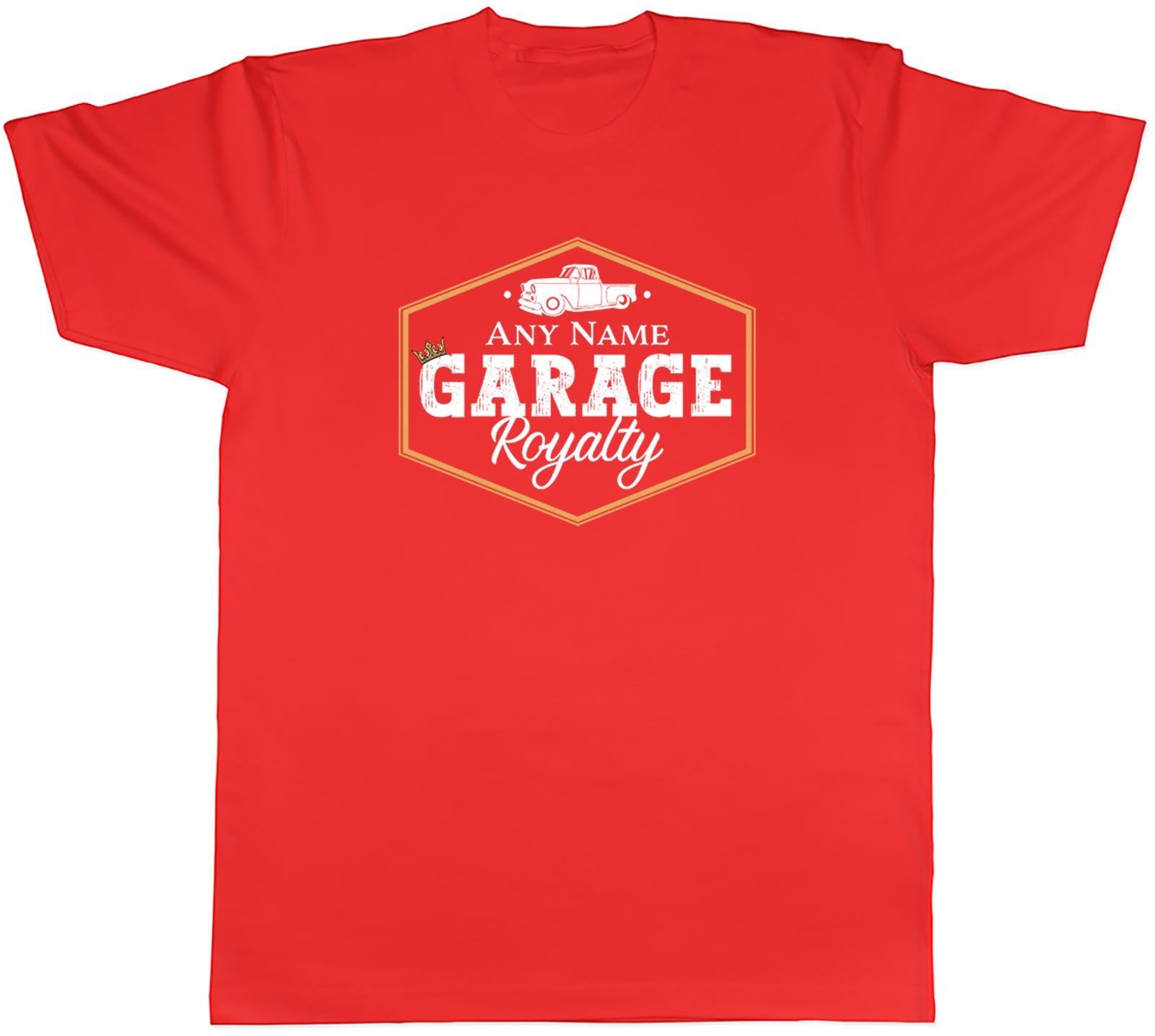 Personalised Funny Mechanic Garage Royalty Unisexs TShirt Tee Gift Top S