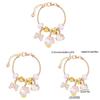 Hello Kitty Jewelry Bracelet With Zinc Alloy Charm For Gift Giving