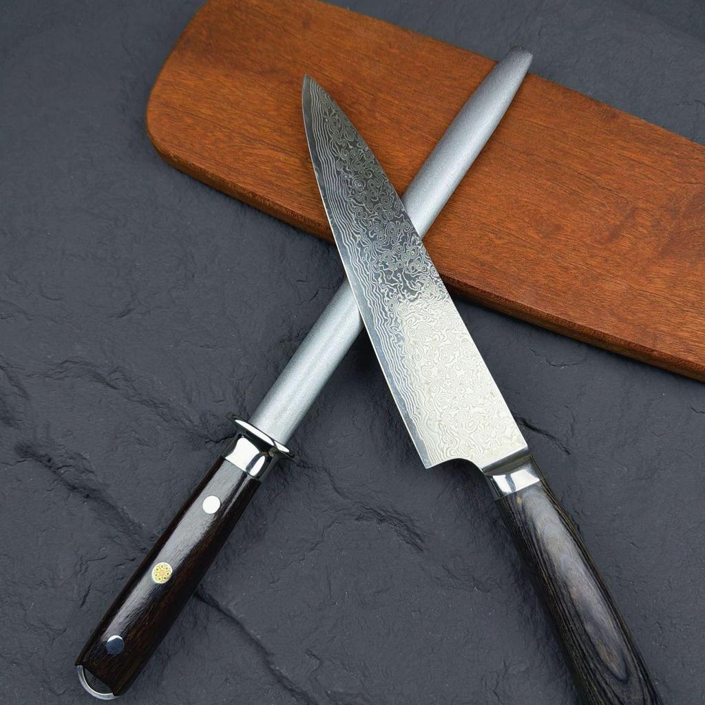 Diamond Sand Professional Whetstone Sharpening Rod – Kitchen & Slaughterhouse Tool.