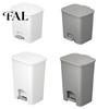 Double Open Lid Wastebasket Pedal Trash Can, with Dual-mode Lid, Easy Access Garbage Space Saving Can Odor-proof Slim Solid Color Waste Basket,