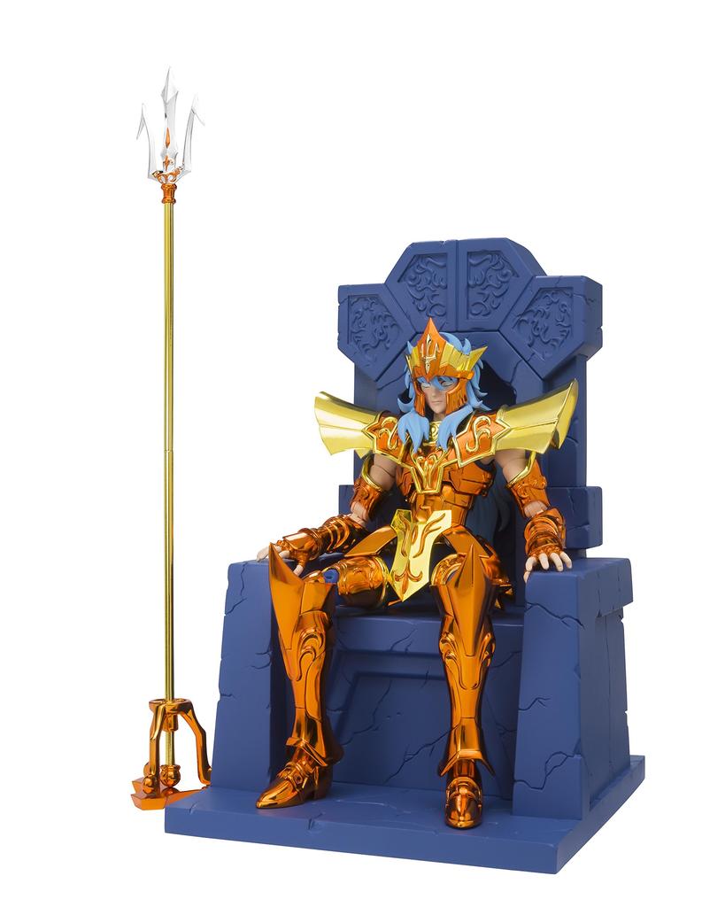 TAMASHII NATIONS Saint Seiya Cloth Myth EX Saint Poseidon Imperial Throne approximately ABS PVC Diecast Painted Movable Figure Seiya Set, 180mm, & &