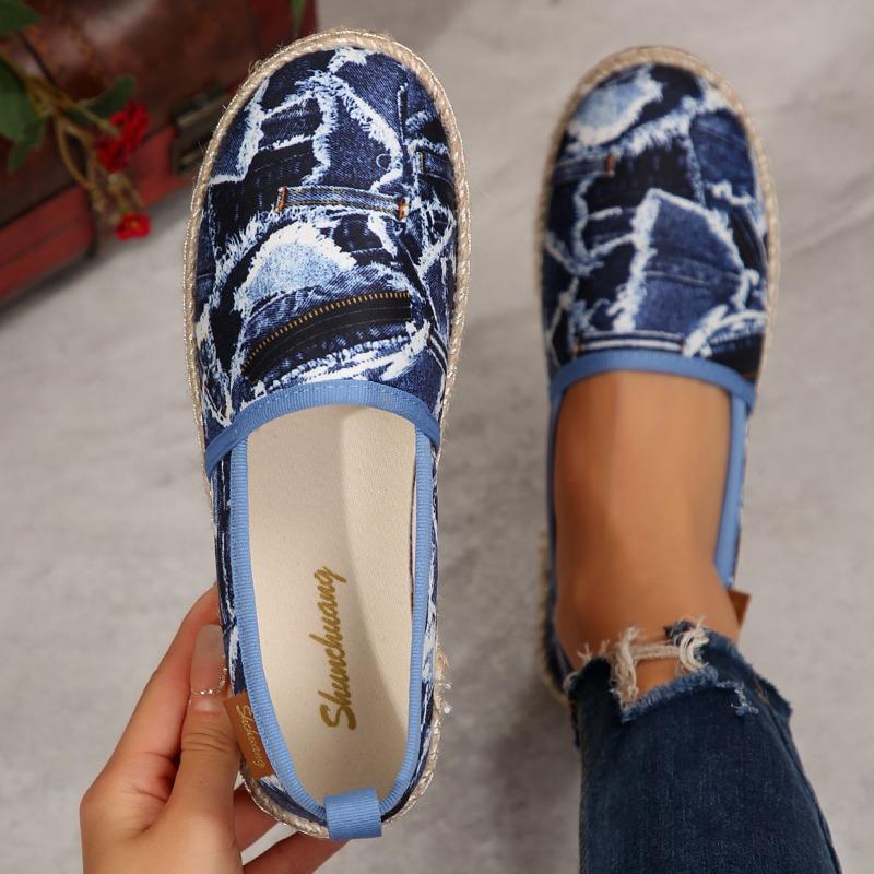 Fashion 2024 New Summer Ladies Loafers Mesh Breathable Luxury Brand Fisherman Shoes Plaid Hand Woven Straw Casual Shoes Ladies Zapatos