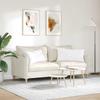 Sofa Cushions 2 Pcs White 80 X 40 Cm Fabric
