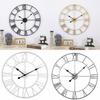 European Style Metal Wall Clock With Analog Hands For Bedroom And Office Use