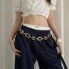 Fashion Metal Waist Chain High-end Design Gold Silver Metal Chain Waistband Versatile Dress Belt Chain Women