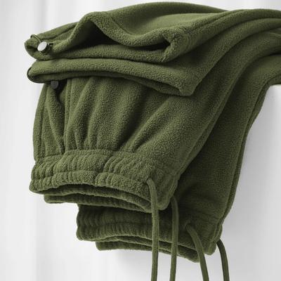 Winter Damen Fleece Haremshose Damen Unisex Lose Jogginghose mit weitem Bein Hohe Taille Kordelzug Bequeme Gerade Baggy Jogginghose