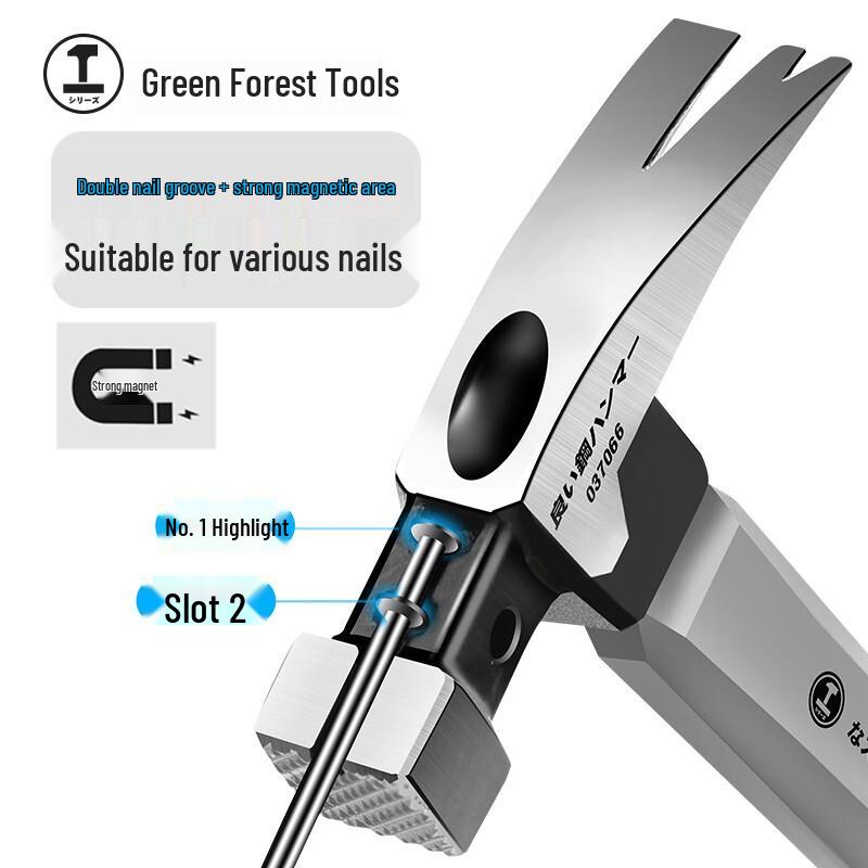 Fiber Handle Square Head Claw Hammer