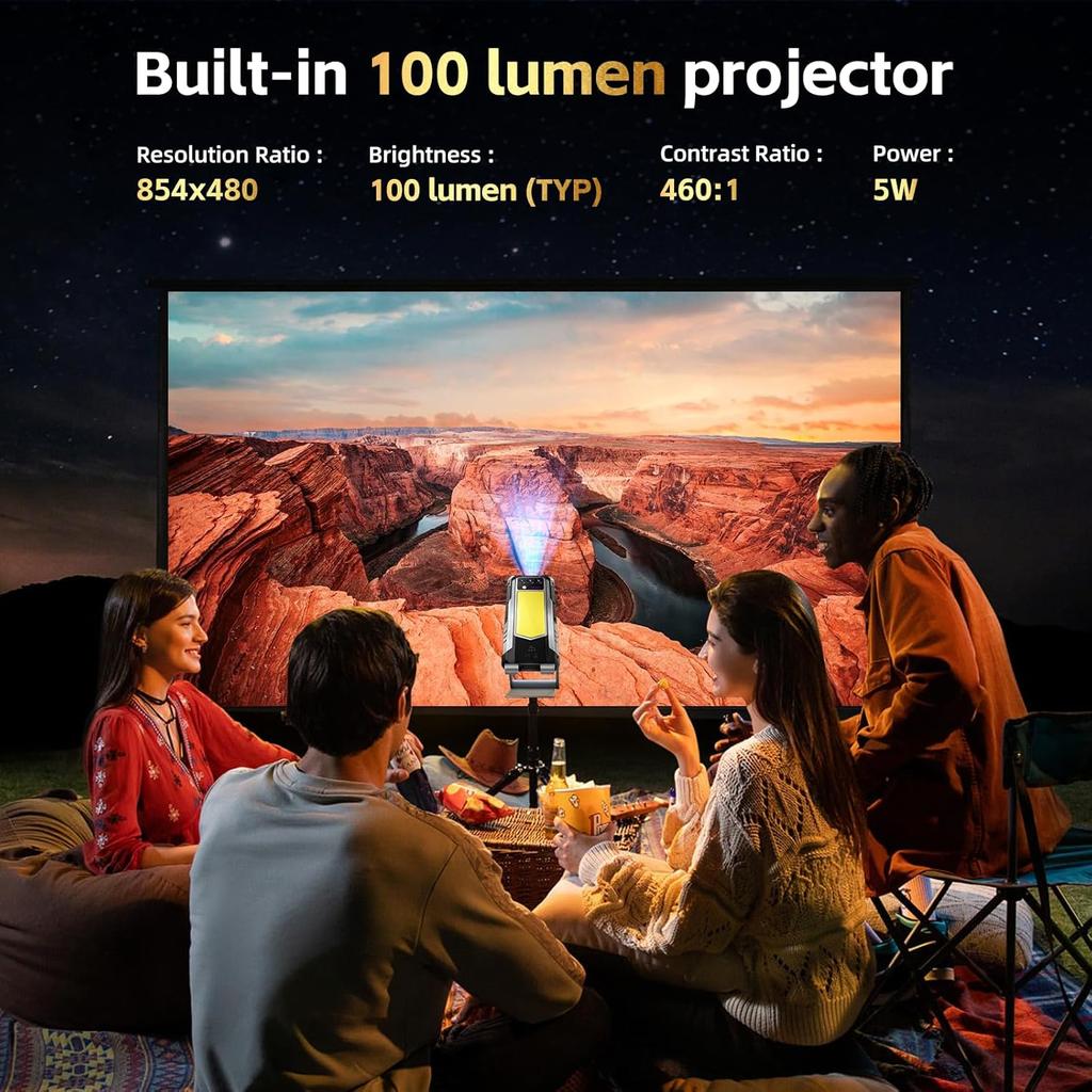 OUKITEL WP100 Titan 5G Cellphone 36GB+512GB 200MP 33000mAh 6.8" Display Android 14 Smartphone with Projector