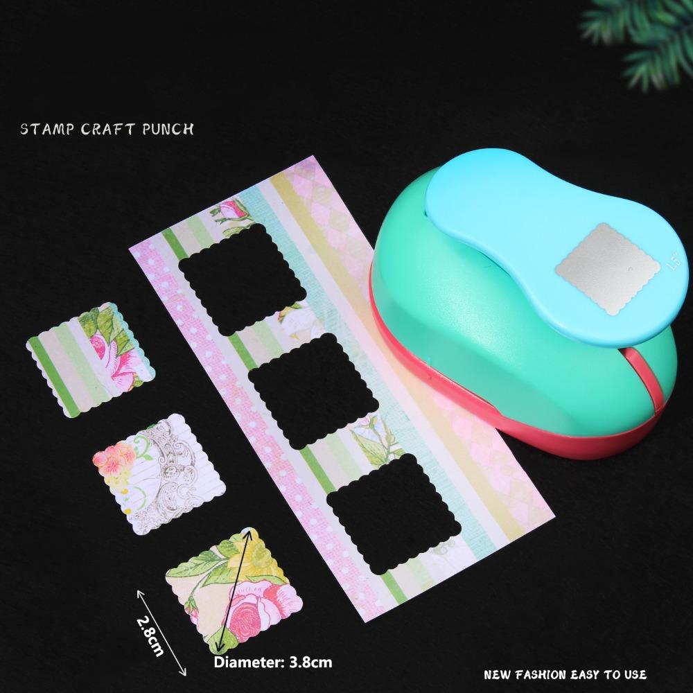 DIY Crafts Stamp Border Punch Handmade Embosser Stamp Embossing Machine Portable Labor-saving Stamp Toothed Puncher