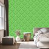 Wallpaper Geometric rhombuses green, center green 50x1000