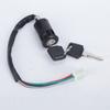 Keyed Motorcycle Start Control Assembly for 50cc to 250cc Bikes with Wiring Harness, 2 Pack Ignition Starter Switches