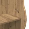 Eckregal mit Regalen Artisan Eiche 34 x 33 x 102 cm Holzwerkstoff
