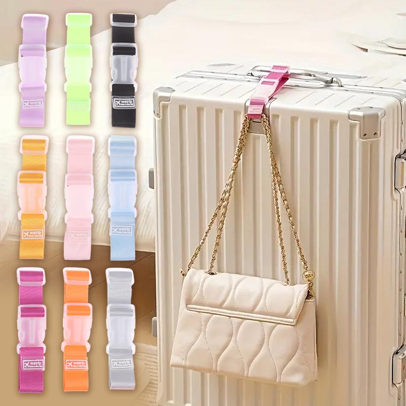 2Pcs Travel Luggage Carrying Clip Straps Por Preventing Luggages Shifting Suitcase Holdalls Straps For Business Trip Backpack