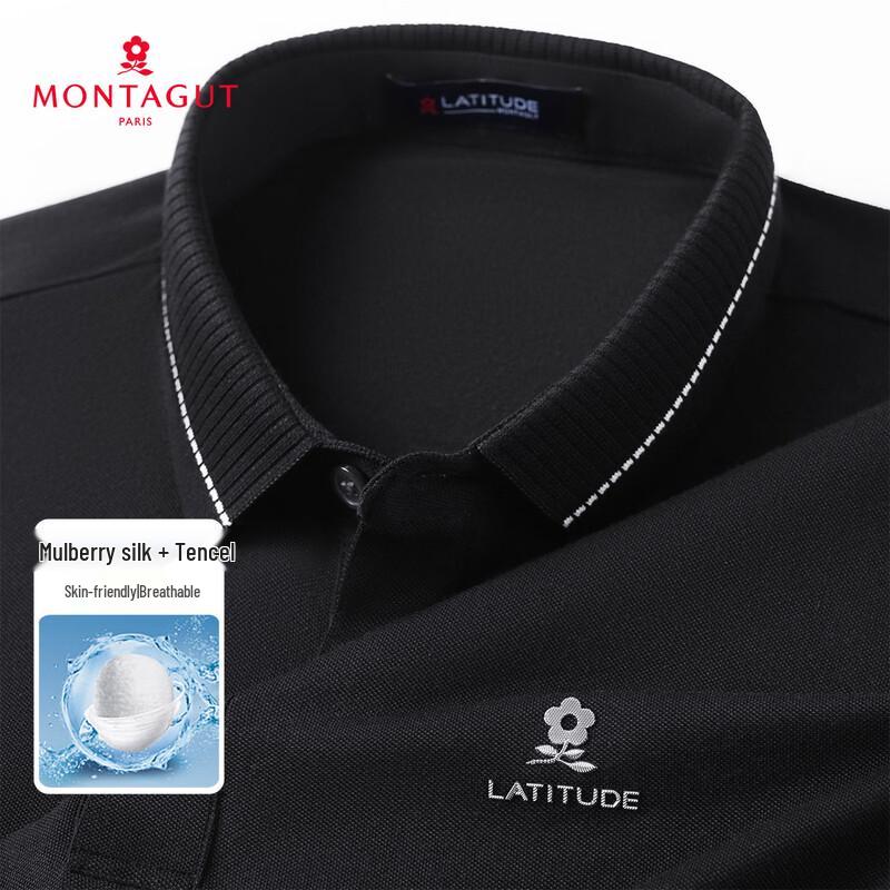 

Montagut Men s Breathable Silk Blend Polo Shirt 50
