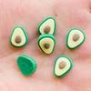 30 Pcs 14*11Mm Cute Mini Fruit Cartoon Avocado Resin Scrapbook Diy Jewelry Wedding Hairpin Decorate Accessories A96