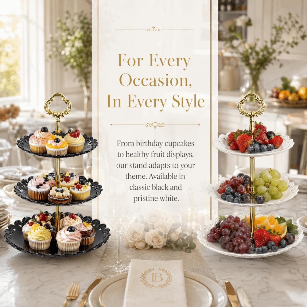 Plastic Fruit Tray Rack Removable Pastry Stand Dessert Plate Stand Pastries Cupcakes Snacks