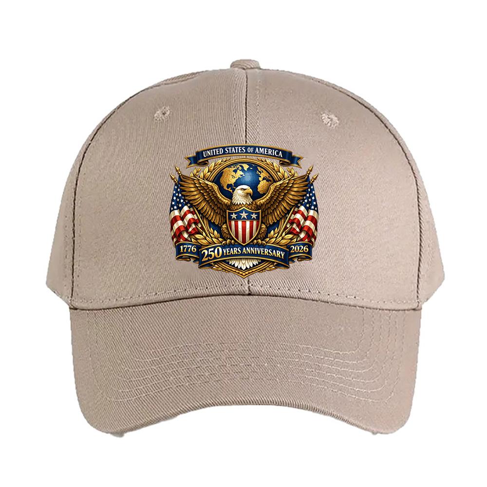 USA Th Anniversary Patriotic Eagle Woman Man Baseball Cap Adult Adjustable with Curved Brim Hiking Fishing Hat
