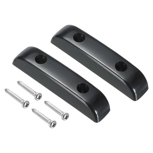 uxcell Bass Thumb Rest, Plastic Finger Rest for Precision Bass, Jazz Bass, and Bridge Guitars, with Screws, Black, 2 Pieces