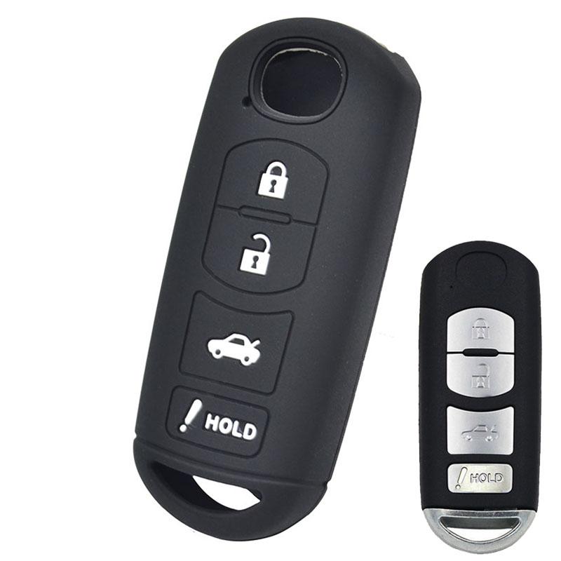 Voor MAZDA 2 3 5 6 CX-3 CX-5 CX-7 CX-9 Siliconen Autosleutelhoes Afstandsbediening Fob Hoesje Sleeve 2 3 4 Knoppen 2013 2015 2016 2017 2018 2019