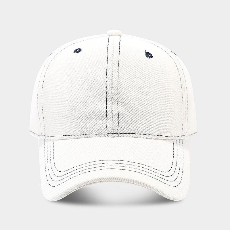 Mode Koreanische Einfarbige Denim Baseballkappe Damen Herren Snapback Outdoor Sonnenschutzhut Lässige Hip Hop Verstellbare Pferdeschwanzkappen