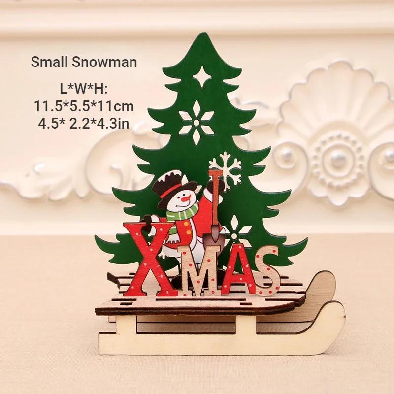 

1Pc Christmas Toys for Children Drawing Painting Toys Wooden Assembly DIY Craft Sled Puzzle Toys for Kids Gifts Xmas Decorations