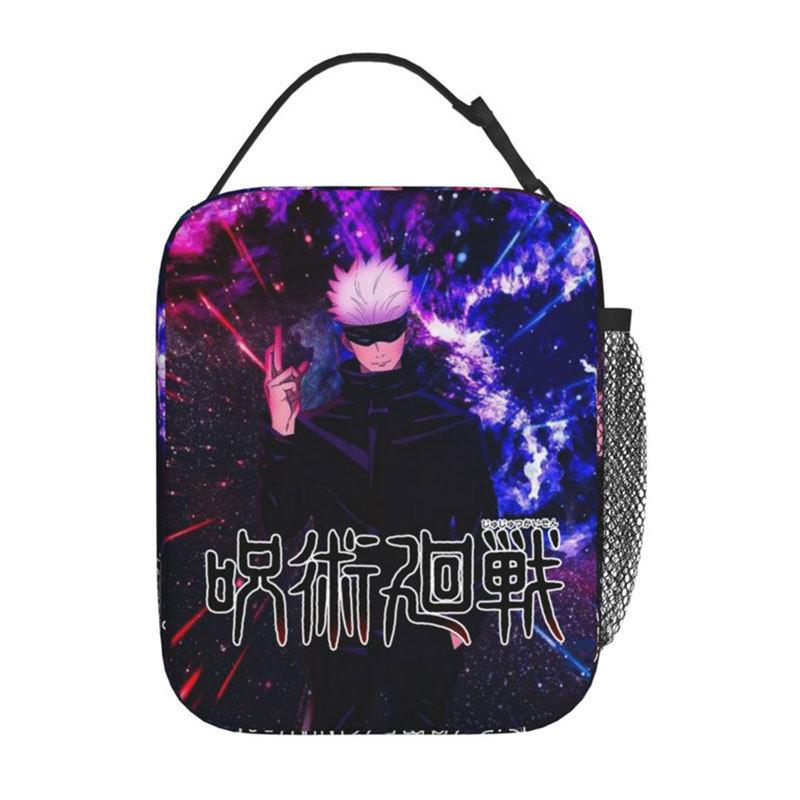 Spell Battle Printed Portable Student Lunch Bag Outdoor Bento Bag Insulated Lunch Box Bag Spell Return Battle