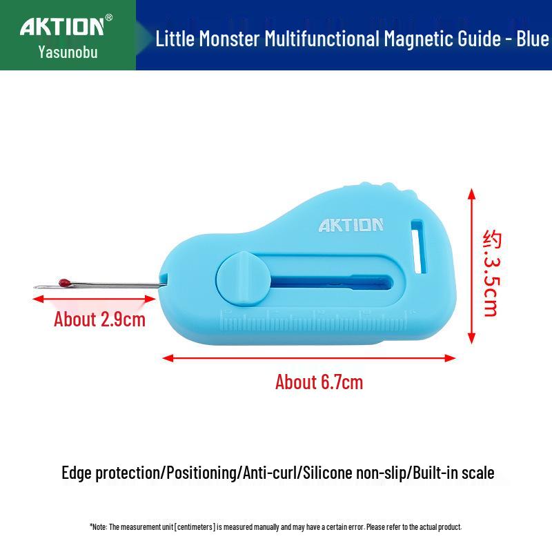 Anke Xin Small Monster Magnetic Ruler - Non-slip, Multifunctional Sewing Tool