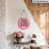 2D Flat German Retro Aluminum Wall Decorations in Various Sizes. A Humorous "My Other Half Is Your Mom" Slogan Makes for A Funny Gift for Friends