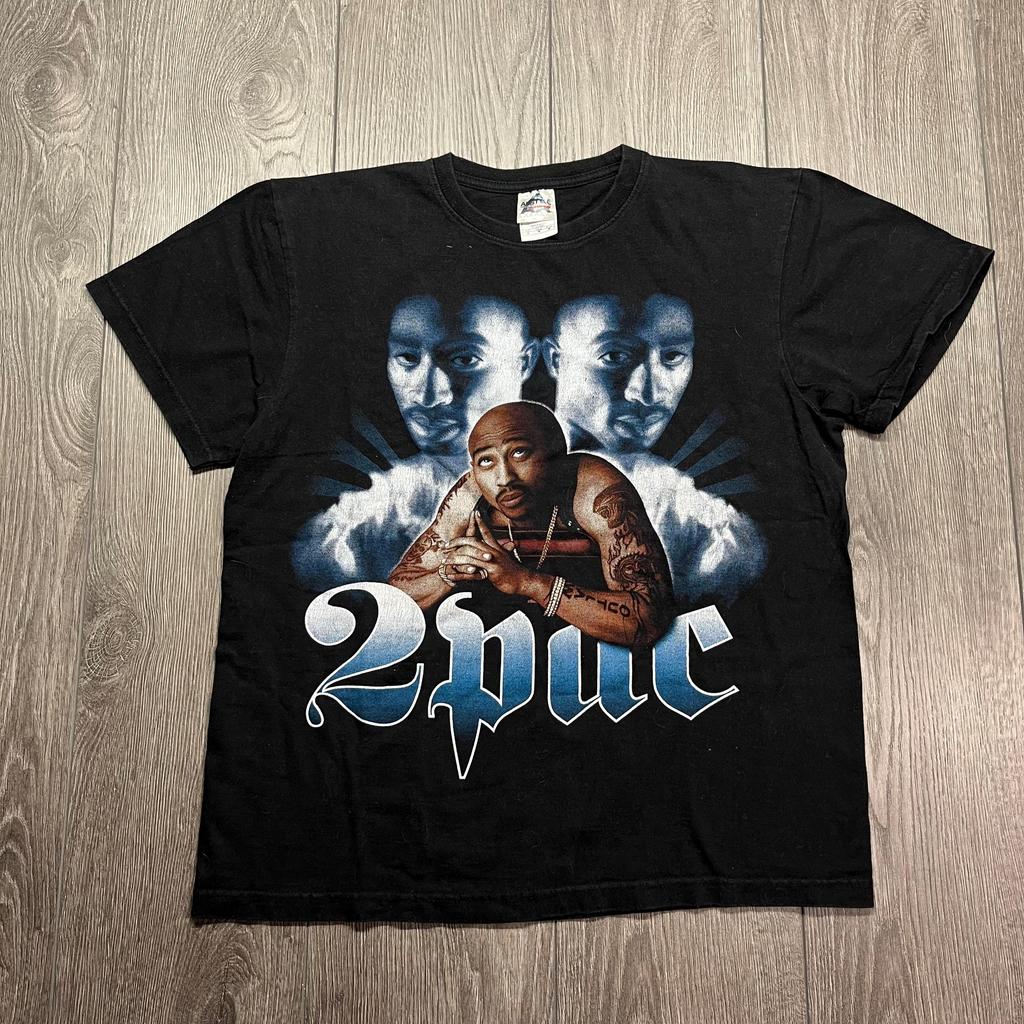 Letnia Koszulka Retro 2025 Tupac Shakur Y2K Makaveli Rap Hiphop dla Mężczyzn i Kobiet Czysta Bawełna Drukowana Codzienna Koszulka Plus Size