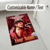 Personalized Crystal Velvet Carpet,Bruno Mars Custom Printed Name, Plush Area Rug For Home Indoor Decor