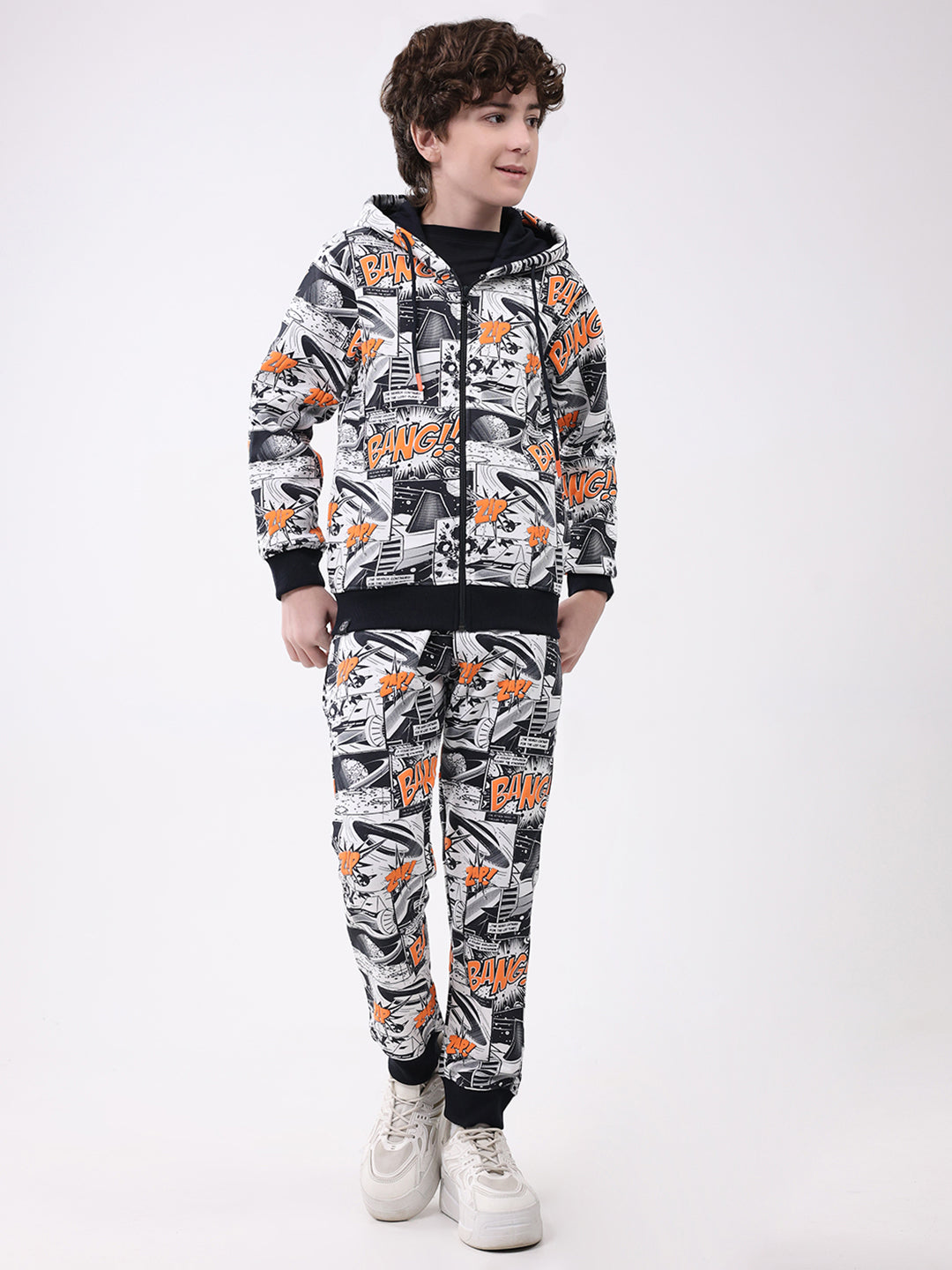 Monte Carlo Boys Regular Fit Printed Tracksuit 5-6 Years
