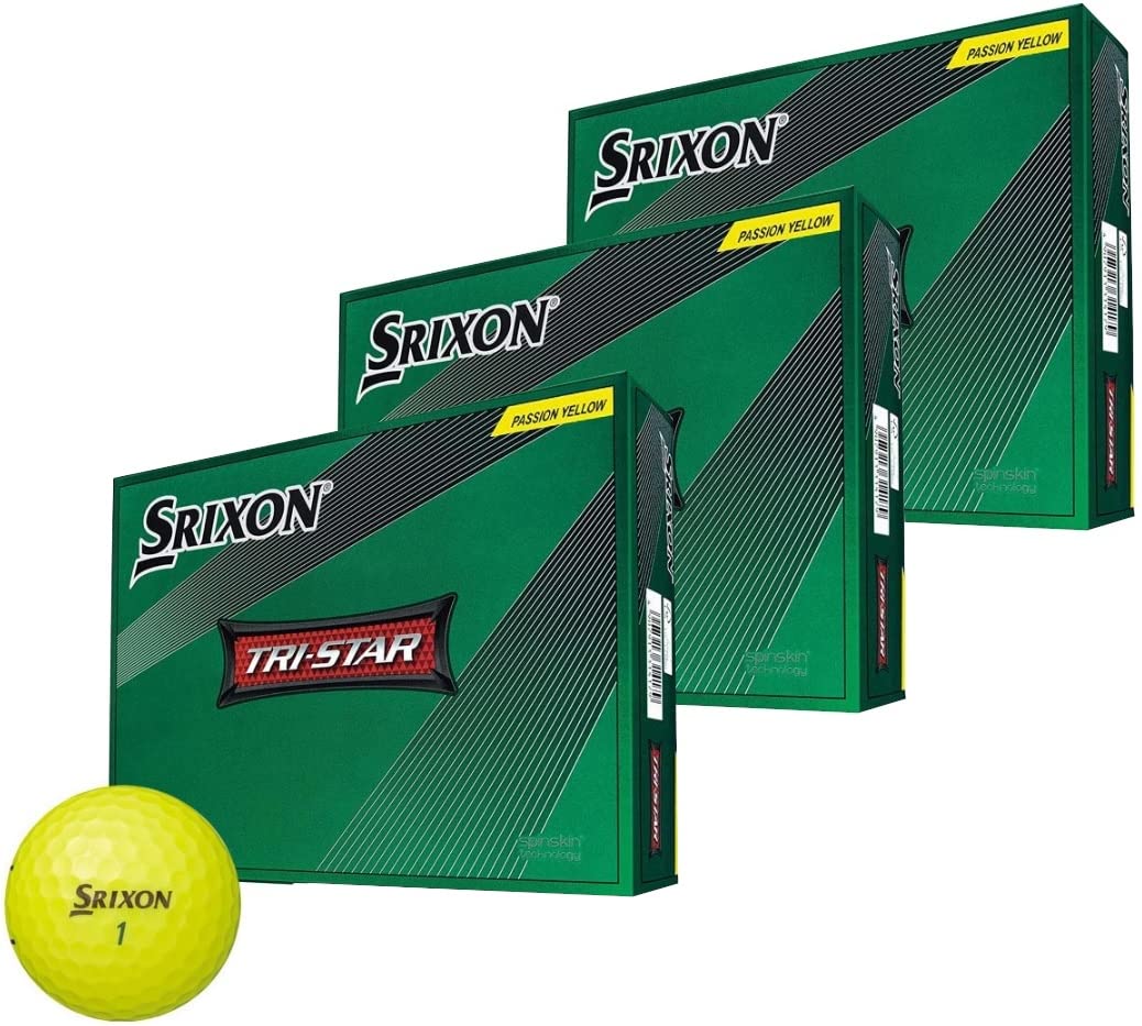 

Golf Ball SRIXON TRI STAR 2022 Model with Bonus [3 Dozen] (3 Dozen_Passion Yellow)