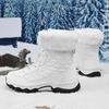 TUINANLE Winter Snow Boots Women Ankle Boots Men Shoes Motorcycle Boots Female