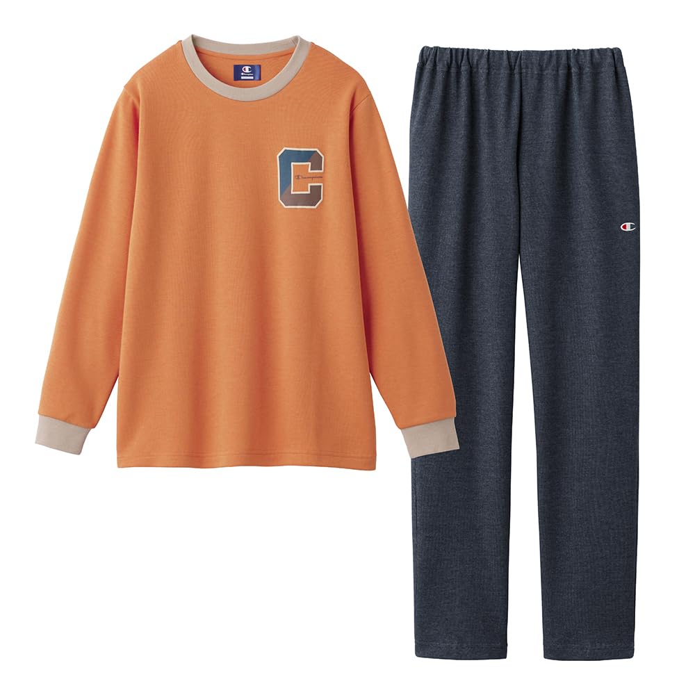 

Cotton Blend Cardboard Knit Loungewear with Long Sleeves and Pants Women s