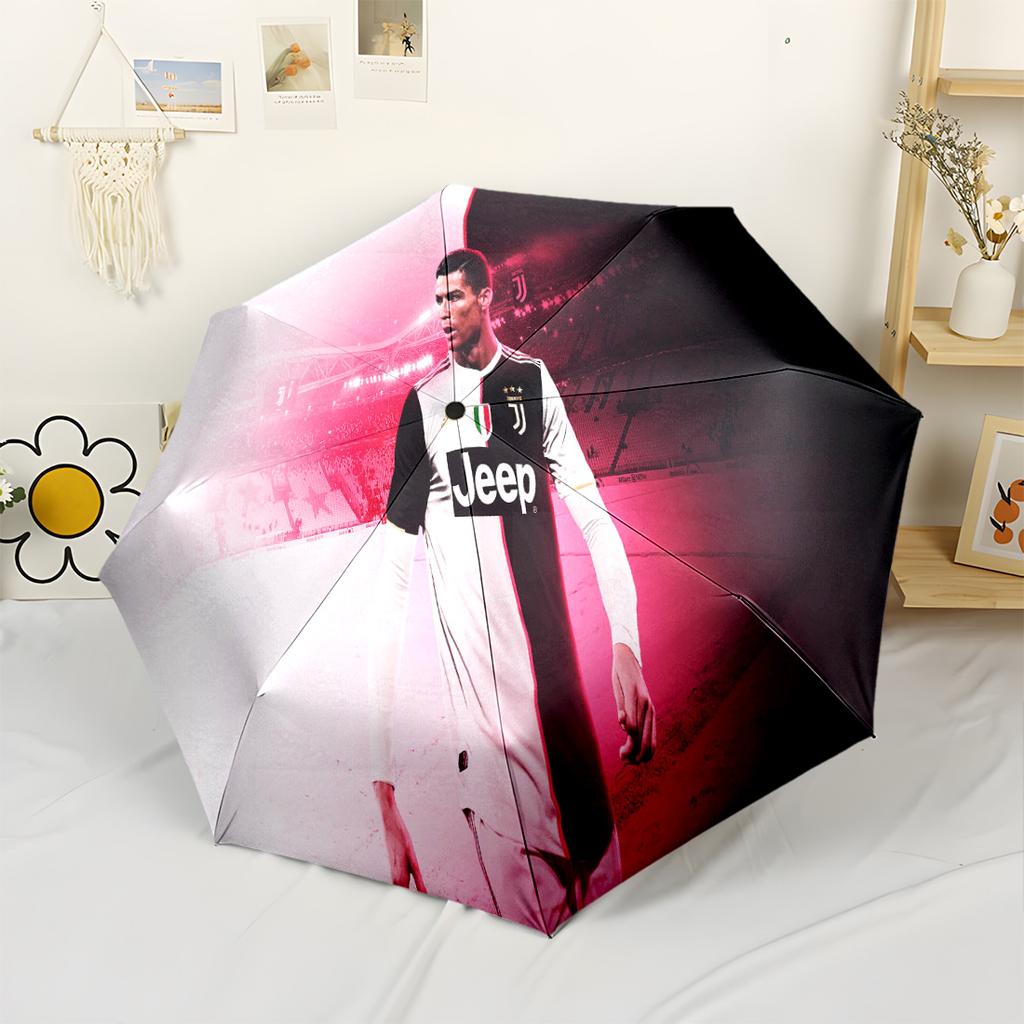 Psg Celebration Moment Portable Automatic Umbrella Sturdy 8-Rib Shaft Sturdy Construction All-Season Umbrella for Travel Fashionable Wedding Party Gif