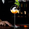 2 Pcs 120ml Clear Oblique Cup Mouth Cocktail Goblet Bar Wedding Party Glassware Funny Molecular Gastronomy Cocktail Glass Cup