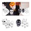 Halloween Buckets with Handle Decorative Skeleton Candy Bowls for Boys Girls Party