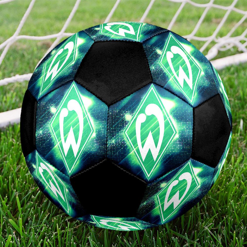 SV Werder Bremen Soccer Ball Size 5 Colorful Machine Stitched PVC Competition Ready Durable High-Bounce
