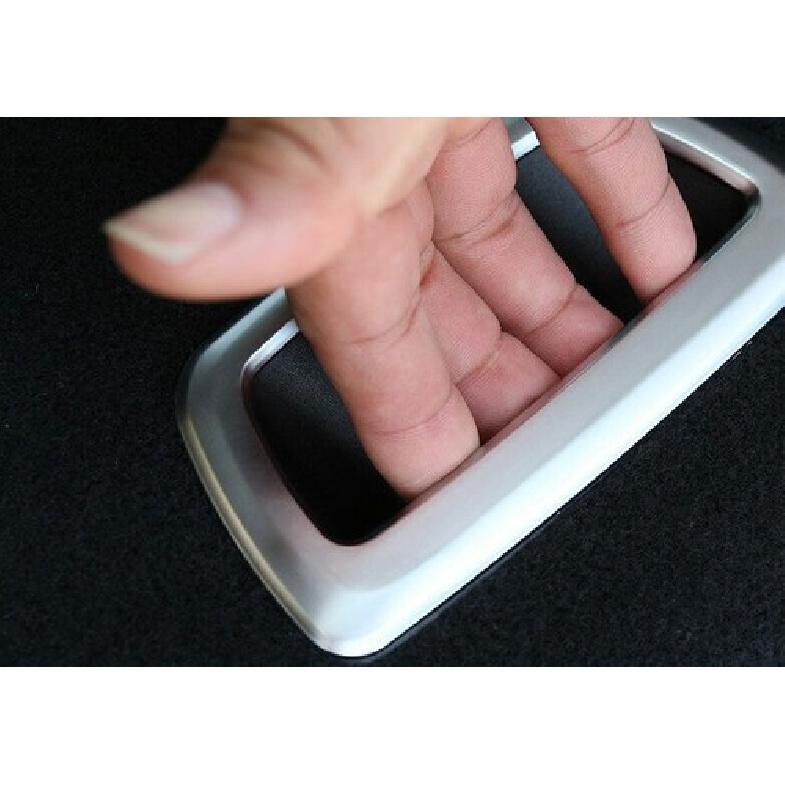 Matte Silver Car Rear Tail Box For BMW X1 F48 Board Handle Frame Trim 2016-