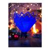 35 Cm Large Size A Quality White-blue Led Butterfly Bouquet Of 20