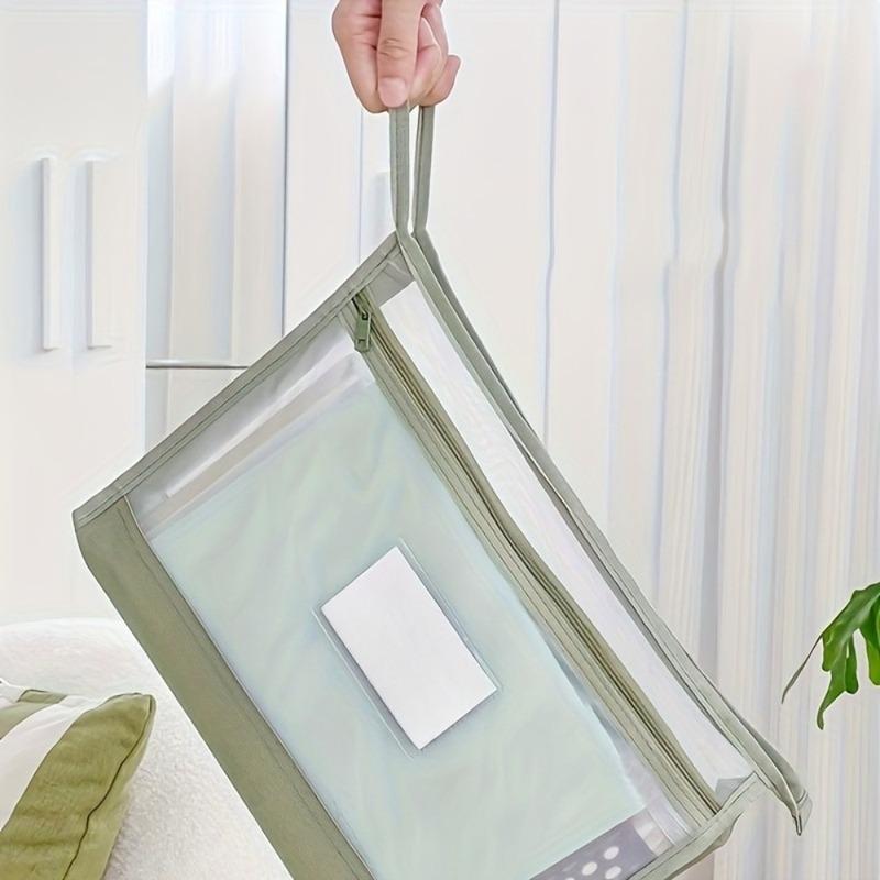 A4 Expanding File Organizer Bag Large Capacity Mesh Zipper Document Pouch With Handle For Office School Crafts Travel