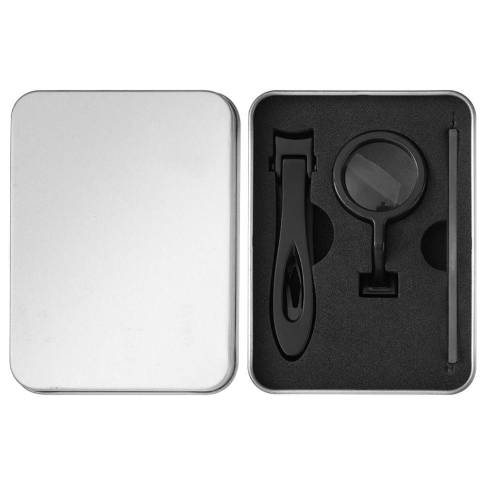 1Pc/Set Anti-splash Nail Clipper with Magnifying Glass Nail Clippers Cutter Trimmer  Trim Tools