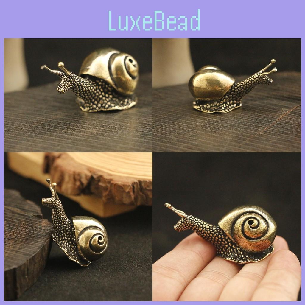 Solid Snail Brass Ornaments Tea Pet Vintage Copper Simulation Decorations Toy