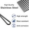 200pcs Fishing Quick Connectors 4 Size Per Box High Strength Stainless Steel Fast Change Clip for Lures Tackle System